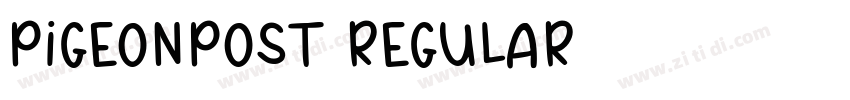 PigeonPost Regular字体转换